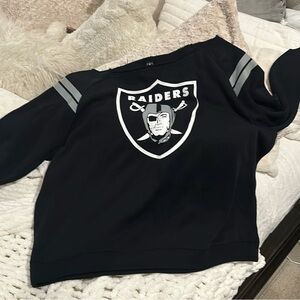 NFL Raiders Black Sweater